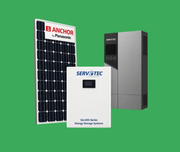 5 KW Panasonic-Servotec Hybrid Solar System