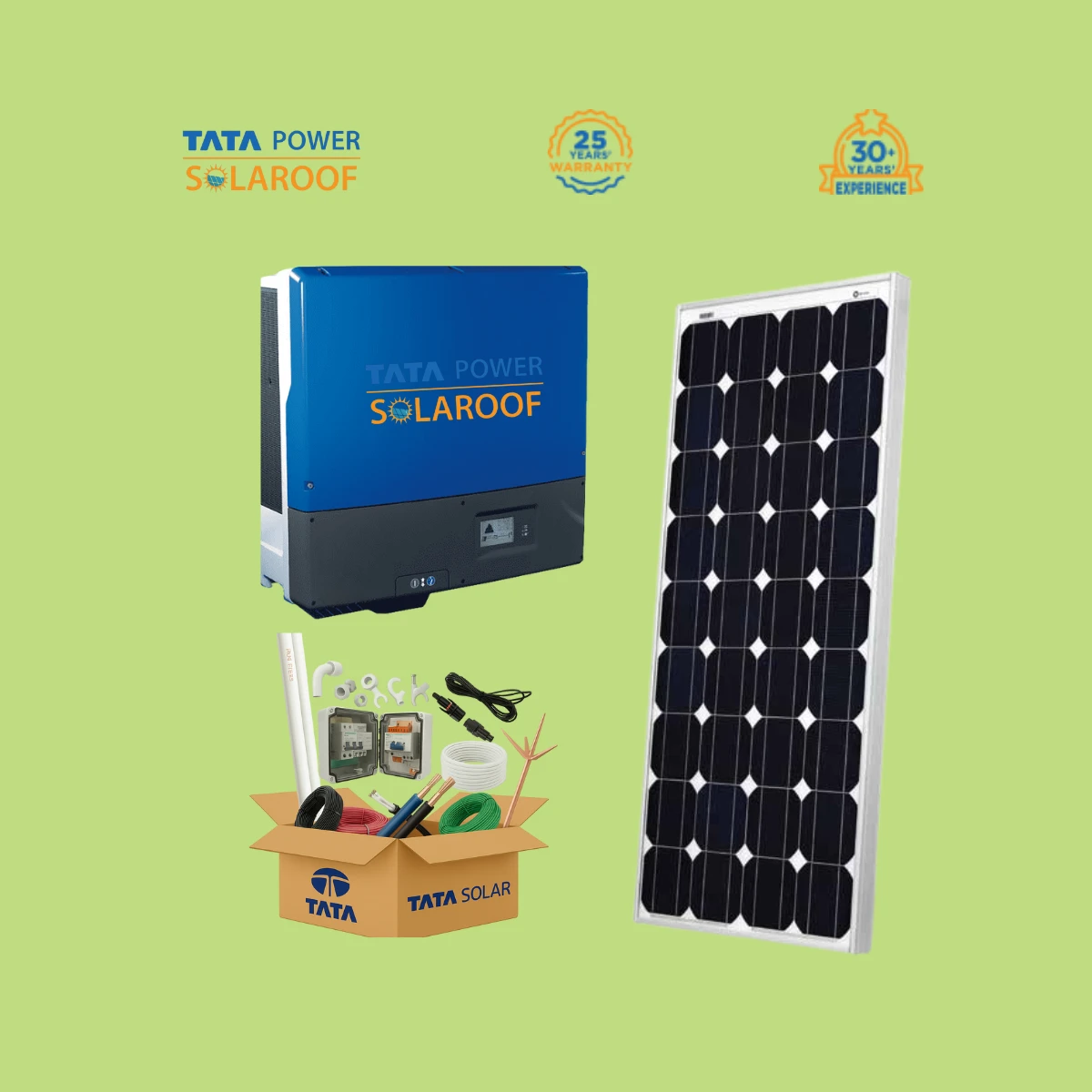 2 KW Tata Solar Ongrid System